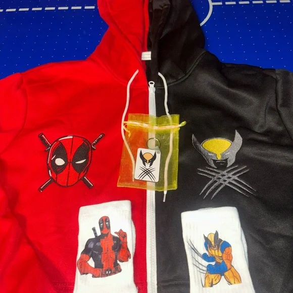 Deadpool and Wolverine sweater set